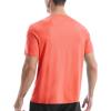 image:imageRoadbox Swim Shirts Short Sleeve for Men Sun Protection UPF 50 Fishing Rash Guard UV Gym Workout Shirt for Running OutdoorRed Orange