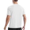 image:imageRoadbox Swim Shirts Short Sleeve for Men Sun Protection UPF 50 Fishing Rash Guard UV Gym Workout Shirt for Running OutdoorWhite