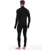 image:imageRoadbox Thermal Underwear for Men Fleece Lined Long Johns Base Layer Long Sleeve Top amp Bottom SetMock Neck Black