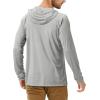 image:imageRoadbox UPF 50 Fishing Shirts for Men Long Sleeve UV Sun Protection Hoodie Outdoor Hiking Running Swimming Rash Guard2 Packgray2