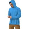 image:imageRoadbox UPF 50 Fishing Shirts for Men Long Sleeve UV Sun Protection Hoodie Outdoor Hiking Running Swimming Rash Guard2 Packgraycampanula Blue