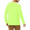 image:imageRoadbox UPF 50 Fishing Shirts for Men Long Sleeve UV Sun Protection Hoodie Outdoor Hiking Running Swimming Rash GuardNo Thumb Holefluorescent Green