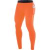 image:imageRoadbox Mens Compression Pants Running Tights with Pockets Sports Workout Leggings Athletic Base Layer for Cycling BasketballOrange