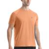 image:imageRoadbox Swim Shirts Short Sleeve for Men Sun Protection UPF 50 Fishing Rash Guard UV Gym Workout Shirt for Running OutdoorOrange