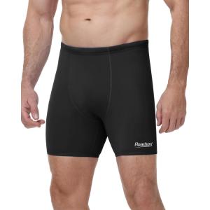 image:imageRoadbox Mens Athletic Swim Jammer Quick Dry Performance Compression UPF 50 Competitive Swimsuit Shorts for Training RacingBlack