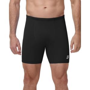 image:imageRoadbox Mens Athletic Swim Jammers Quick Dry Competitive Racing Swimsuit UPF 50 Compression Training Swimming Shorts1black