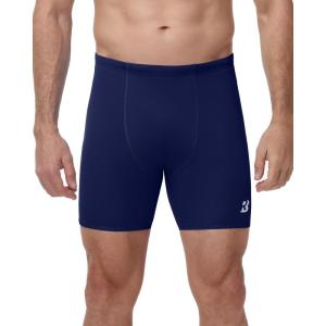 image:imageRoadbox Mens Athletic Swim Jammers Quick Dry Competitive Racing Swimsuit UPF 50 Compression Training Swimming Shorts2navy Blue