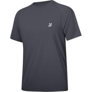image:imageRoadbox Mens Rash Guard Short Slevee UPF 50 UV Sun Protection Water TShirts Quick Dry Swim Shirts for Surf Beach FishingDark Gray