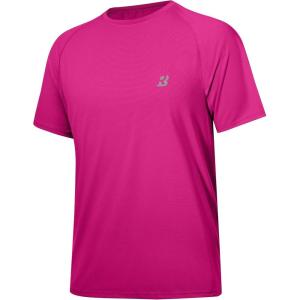 image:imageRoadbox Mens Rash Guard Short Slevee UPF 50 UV Sun Protection Water TShirts Quick Dry Swim Shirts for Surf Beach FishingHot Pink