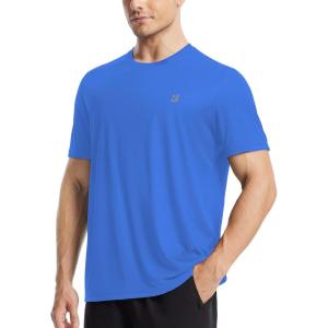 image:imageRoadbox Mens UPF 50 Sun Protection TShirt Quick Dry UV Workout Shirts Lightweight Breathable Outdoor Running Fishing TeeBlue