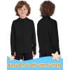 image:imageRoadbox Boys UPF 50 Zip Up Rash Guard Long Sleeve Swim Shirt Kids UV Protection Sun Shirts Quick Dry for Water Beach SurfBlack