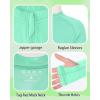 image:imageRoadbox Boys UPF 50 Zip Up Rash Guard Long Sleeve Swim Shirt Kids UV Protection Sun Shirts Quick Dry for Water Beach SurfGreen
