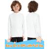 image:imageRoadbox Boys UPF 50 Zip Up Rash Guard Long Sleeve Swim Shirt Kids UV Protection Sun Shirts Quick Dry for Water Beach SurfWhite