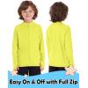 image:imageRoadbox Boys UPF 50 Zip Up Rash Guard Long Sleeve Swim Shirt Kids UV Protection Sun Shirts Quick Dry for Water Beach SurfYellow