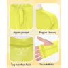 image:imageRoadbox Boys UPF 50 Zip Up Rash Guard Long Sleeve Swim Shirt Kids UV Protection Sun Shirts Quick Dry for Water Beach SurfYellow
