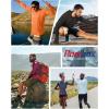 image:imageRoadbox Mens UPF 50 Sun Hoodie Long Sleeve UV Protection Fishing Shirts Lighweight SPF Hiking Running Swim Rash GuardDark Red