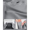 image:imageRoadbox Mens UPF 50 Sun Hoodie Long Sleeve UV Protection Fishing Shirts Lighweight SPF Hiking Running Swim Rash GuardLight Gray