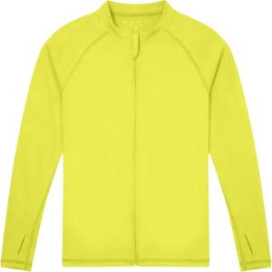 image:imageRoadbox Boys UPF 50 Zip Up Rash Guard Long Sleeve Swim Shirt Kids UV Protection Sun Shirts Quick Dry for Water Beach SurfYellow