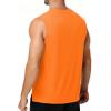 image:imageMens Workout Sleeveless Shirts Quick Dry Athletic Tank Top Lightweight Muscle Shirt for Gym Running Casual SportsBright Orange