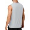 image:imageMens Workout Sleeveless Shirts Quick Dry Athletic Tank Top Lightweight Muscle Shirt for Gym Running Casual SportsLight Gray