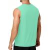 image:imageMens Workout Sleeveless Shirts Quick Dry Athletic Tank Top Lightweight Muscle Shirt for Gym Running Casual SportsSeaweed Green