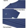 image:imageRoadbox Boys Rash Guard Swim Shirt UPF 50 Sun Protection Short Sleeve Quick Dry Rashguard Water Shirt for KidsDeep Ocean Blue