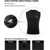 image:imageRoadbox Boys Tank Tops Athletic Compression Hoodie Shirts Sleeveless Quick Dry Sport Workout Active TShirt for Kids YouthBlack
