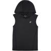 image:imageRoadbox Boys Tank Tops Athletic Compression Hoodie Shirts Sleeveless Quick Dry Sport Workout Active TShirt for Kids YouthBlack