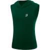 image:imageRoadbox Boys Tank Tops Athletic Compression Hoodie Shirts Sleeveless Quick Dry Sport Workout Active TShirt for Kids YouthForest Green