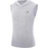 image:imageRoadbox Boys Tank Tops Athletic Compression Hoodie Shirts Sleeveless Quick Dry Sport Workout Active TShirt for Kids YouthGray