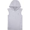 image:imageRoadbox Boys Tank Tops Athletic Compression Hoodie Shirts Sleeveless Quick Dry Sport Workout Active TShirt for Kids YouthGray