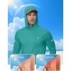 image:imageRoadbox Mens UPF 50 Sun Protection Hoodie UV Long Sleeve Fishing Shirts Lightweight Swim Rash Guard for Outdoor HikingTurquoise