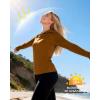 image:imageRoadbox Womens UPF 50 Sun Protection Hoodie Long Sleeve Hiking Fishing Hooded Shirt Lightweight Outdoor UV Rash Guard01orange
