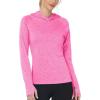 image:imageRoadbox Womens UPF 50 Sun Protection Hoodie Long Sleeve Hiking Fishing Hooded Shirt Lightweight Outdoor UV Rash Guard01rose Red