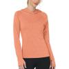 image:imageRoadbox Womens UPF 50 Sun Protection Hoodie Long Sleeve Hiking Fishing Hooded Shirt Lightweight Outdoor UV Rash Guard01salmon Pink