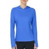 image:imageRoadbox Womens UPF 50 Sun Protection Hoodie Long Sleeve Hiking Fishing Hooded Shirt Lightweight Outdoor UV Rash Guard02aqua Blue