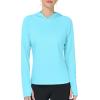 image:imageRoadbox Womens UPF 50 Sun Protection Hoodie Long Sleeve Hiking Fishing Hooded Shirt Lightweight Outdoor UV Rash Guard02blue