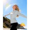 image:imageRoadbox Womens UPF 50 Sun Protection Hoodie Long Sleeve Hiking Fishing Hooded Shirt Lightweight Outdoor UV Rash Guard02gray
