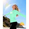 image:imageRoadbox Womens UPF 50 Sun Protection Hoodie Long Sleeve Hiking Fishing Hooded Shirt Lightweight Outdoor UV Rash Guard02green