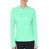 image:imageRoadbox Womens UPF 50 Sun Protection Hoodie Long Sleeve Hiking Fishing Hooded Shirt Lightweight Outdoor UV Rash Guard02green