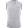 image:imageRoadbox Boys Tank Tops Athletic Compression Hoodie Shirts Sleeveless Quick Dry Sport Workout Active TShirt for Kids YouthGray
