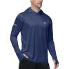 image:imageRoadbox Mens UPF 50 Sun Protection Hoodie UV Long Sleeve Fishing Shirts Lightweight Swim Rash Guard for Outdoor HikingDeep Blue