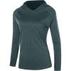 image:imageRoadbox Womens UPF 50 Sun Protection Hoodie Long Sleeve Hiking Fishing Hooded Shirt Lightweight Outdoor UV Rash Guard01charcoal Green