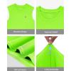 image:imageRoadbox Boys Youth Sleeveless Compression Shirt Quick Dry Kids Football Undershirt Athletic Soft Tank Tops Sport BasketballFluorescent Green
