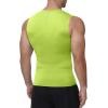 image:imageRoadbox Mens Sleeveless Compression Shirt Athletic Workout Tank Tops Sports Running Slimming Base LayerLemon Yellow