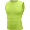 image:imageRoadbox Mens Sleeveless Compression Shirt Athletic Workout Tank Tops Sports Running Slimming Base LayerLemon Yellow