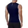 image:imageRoadbox Mens Sleeveless Compression Shirt Athletic Workout Tank Tops Sports Running Slimming Base LayerNavy Blue