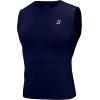 image:imageRoadbox Mens Sleeveless Compression Shirt Athletic Workout Tank Tops Sports Running Slimming Base LayerNavy Blue
