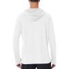 image:imageRoadbox Mens UPF 50 Sun Hoodie Long Sleeve UV Protection Lightweight Athletic Rash Guard Shirt for Outdoor Fishing HikingWhite