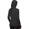 image:imageRoadbox Womens Sun Protection Hoodie Jacket UPF 50 SPF Lightweight Long Sleeve Full Zip Workout Shirts for Hiking Running01 Black